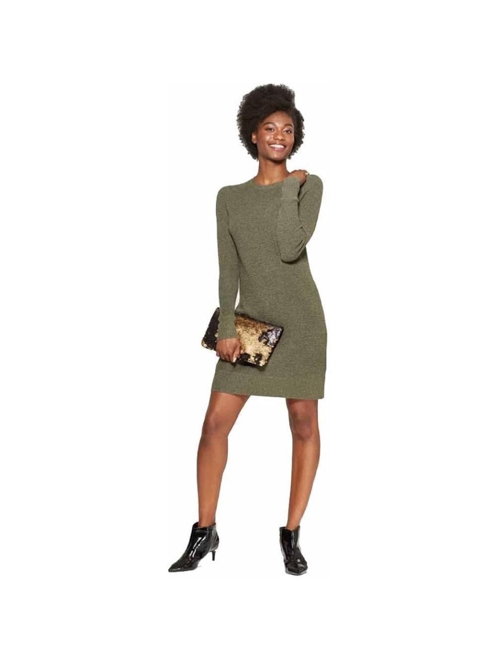 A New Day waffle knit sweater dress